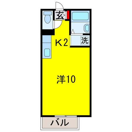 五井駅 バス8分  白金町3丁目停下車：停歩3分 2階の物件間取画像